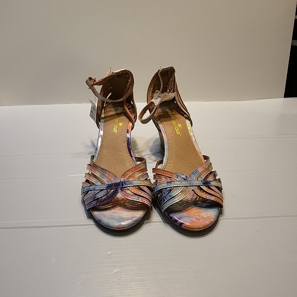 Montego Bay Club colorful, open toe Sandals Sz 7